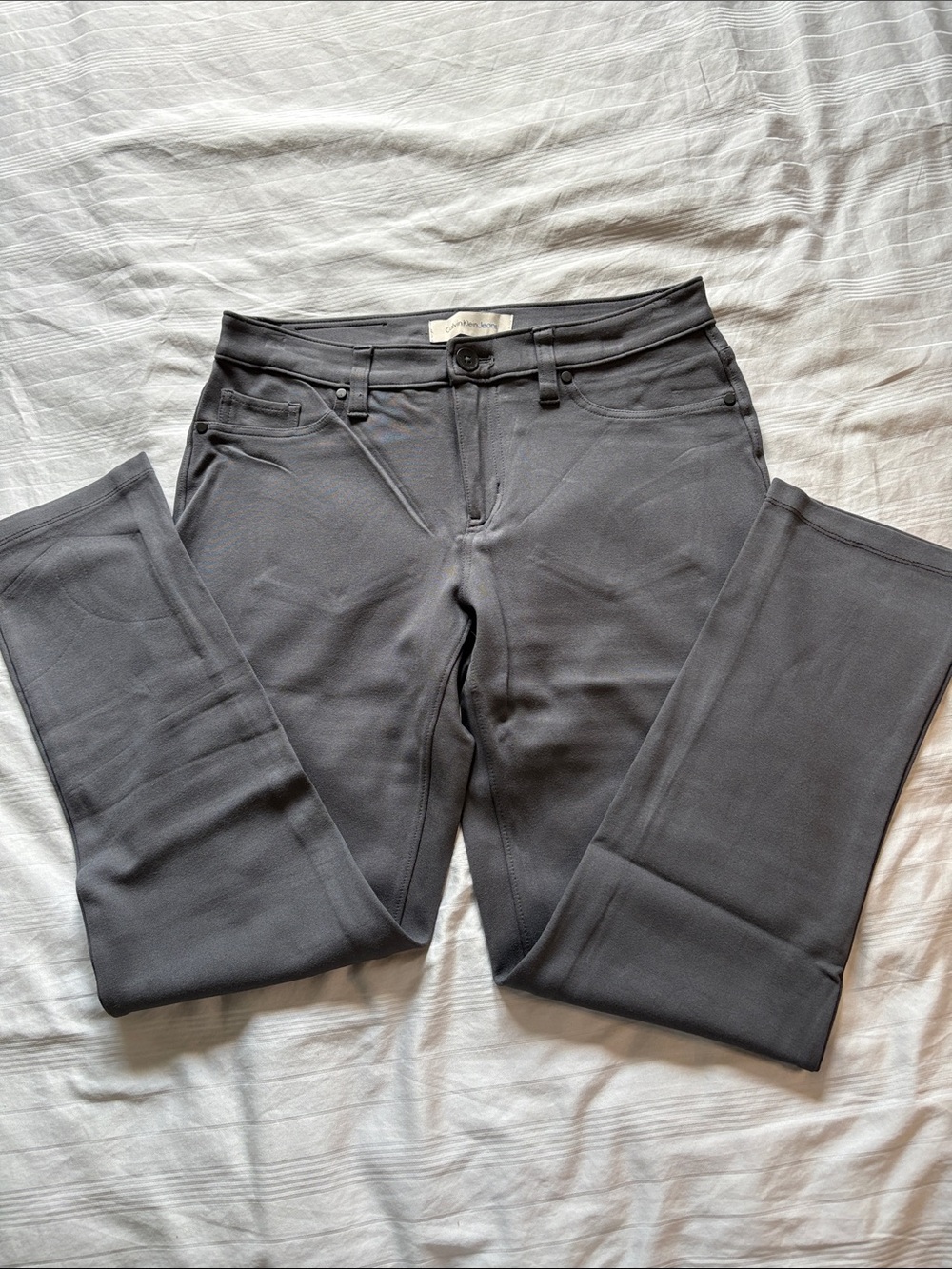 Calvin Klein Jeans Women Straight Leg - Charcoal